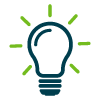 Lightbulb icon indicating a tip